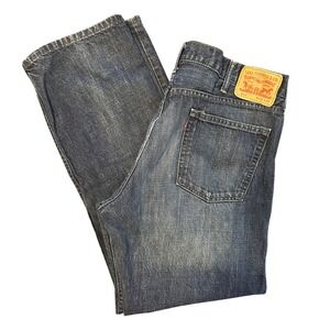 Levi Strauss & Co 514 Men's Blue Denim Jeans W40 L32 Straight Fit Casual Pants